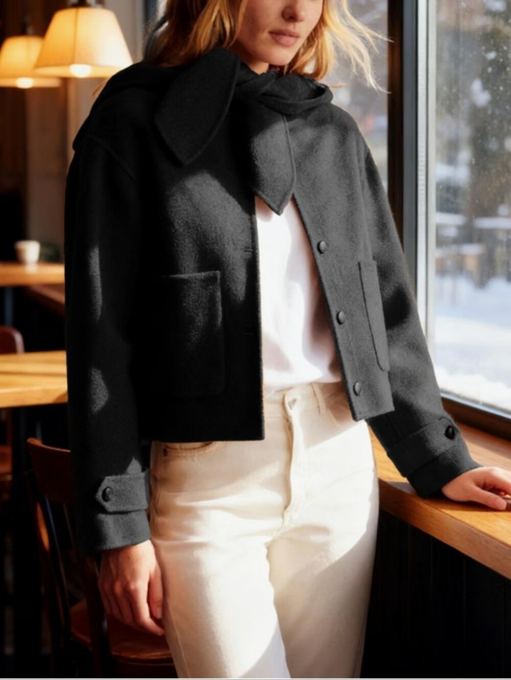 Hooded Crop Jacket